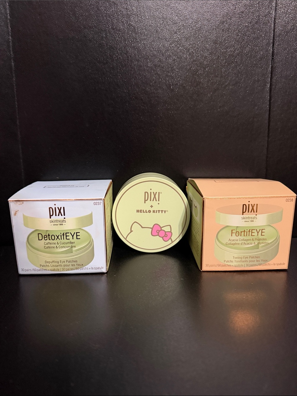NWT Pixi Beauty Eye Patch Trio | DetoxifEYE FortifEYE & Hello Kitty